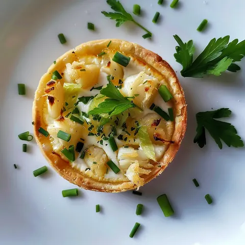 Poireaux et crabe en tartelettes