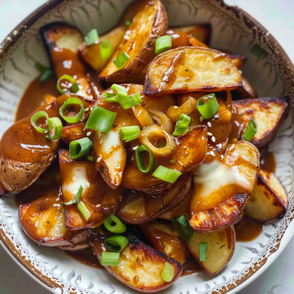 Plat végé avec halloumi grillé et sauce gourmande