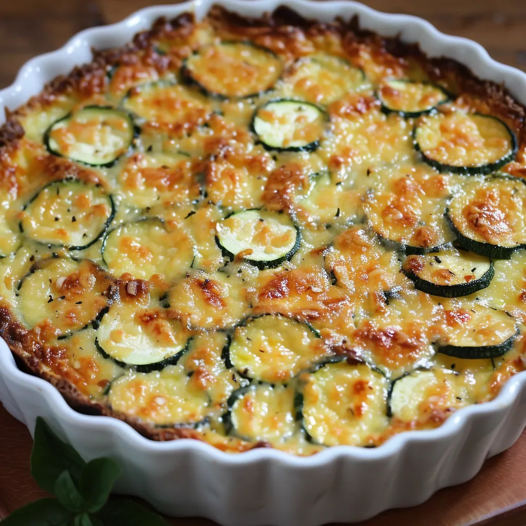 Clafoutis courgettes parmesan simple et gourmand