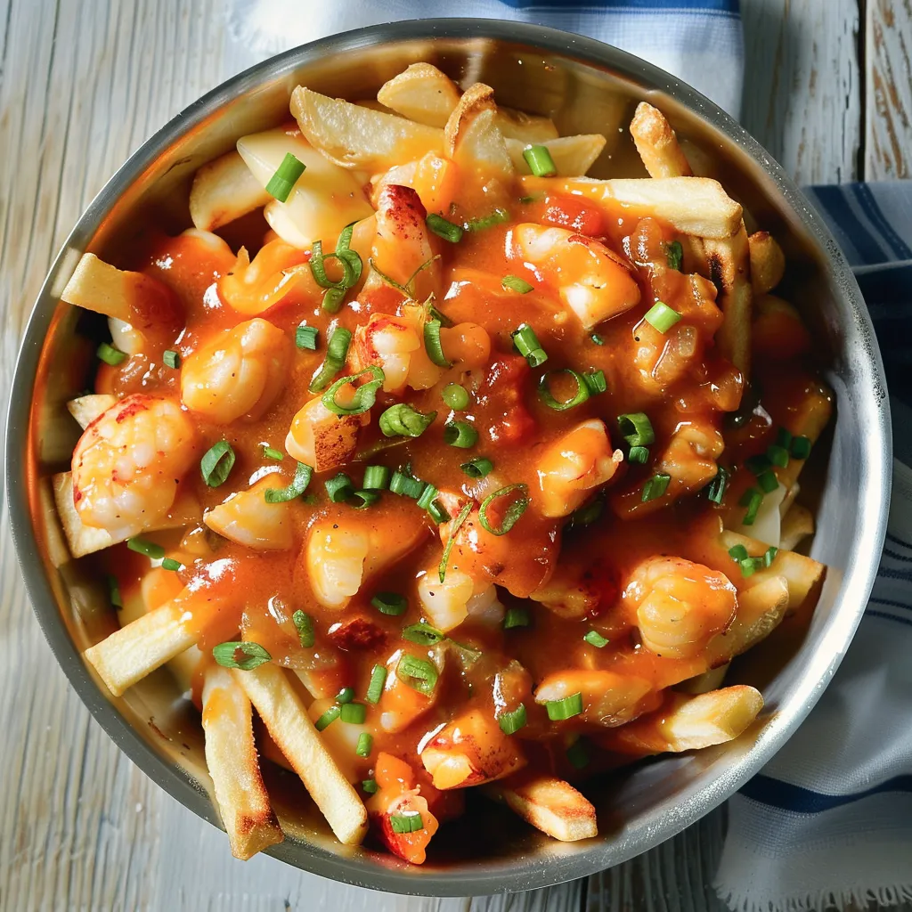 Un plat de poutine au homard à savourer à plusieurs