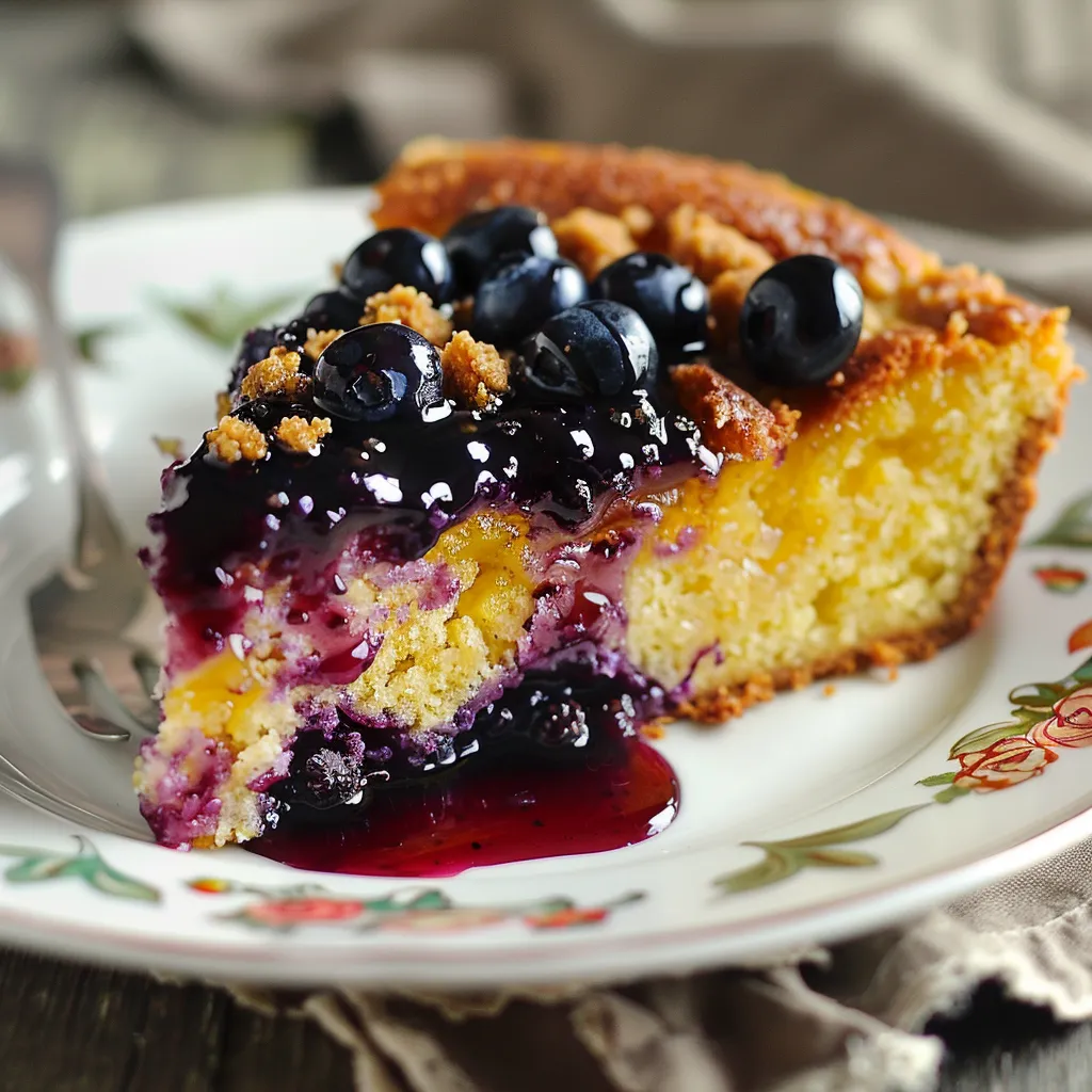 Moelleux au maïs et bleuets