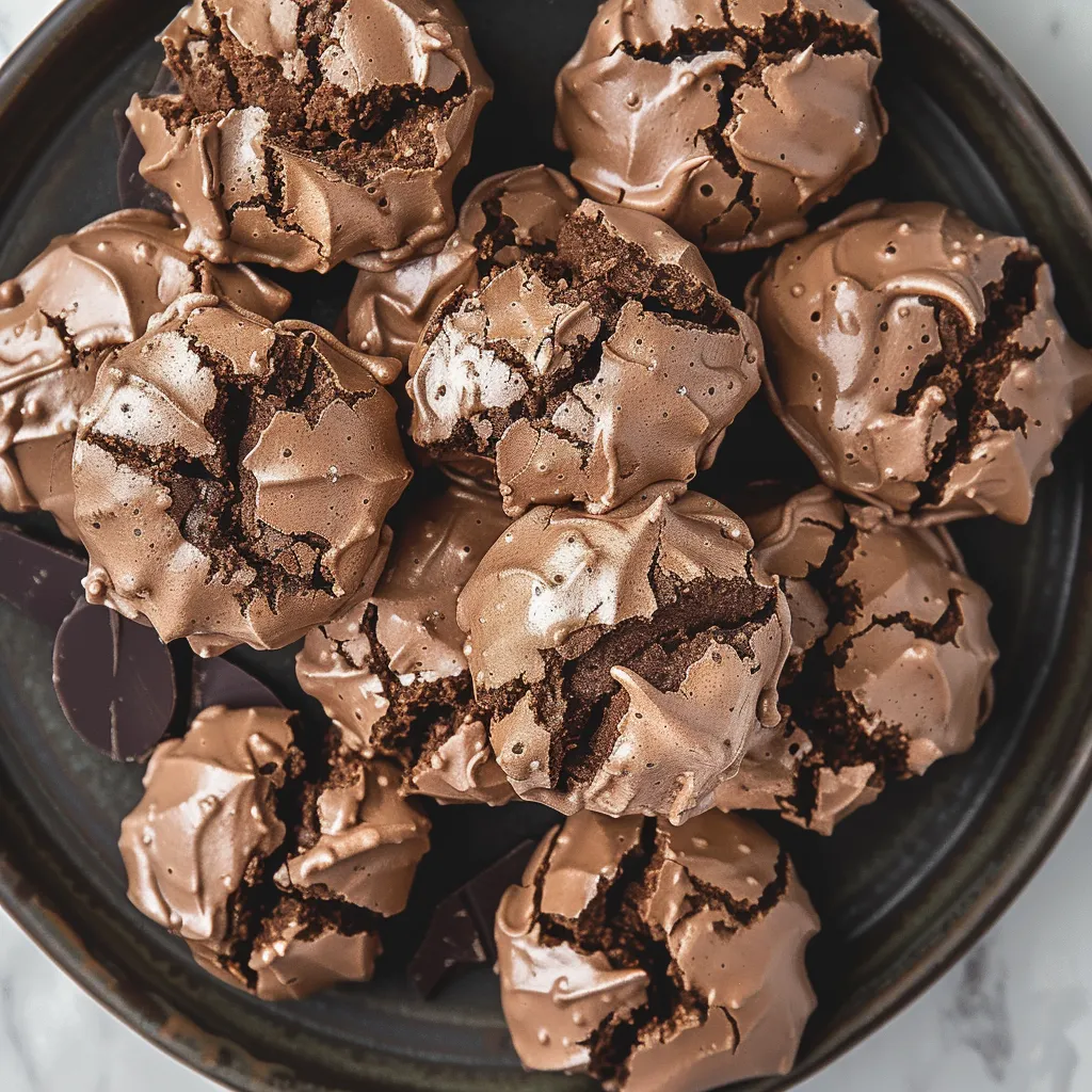 Cookies meringués chocolat croustillants