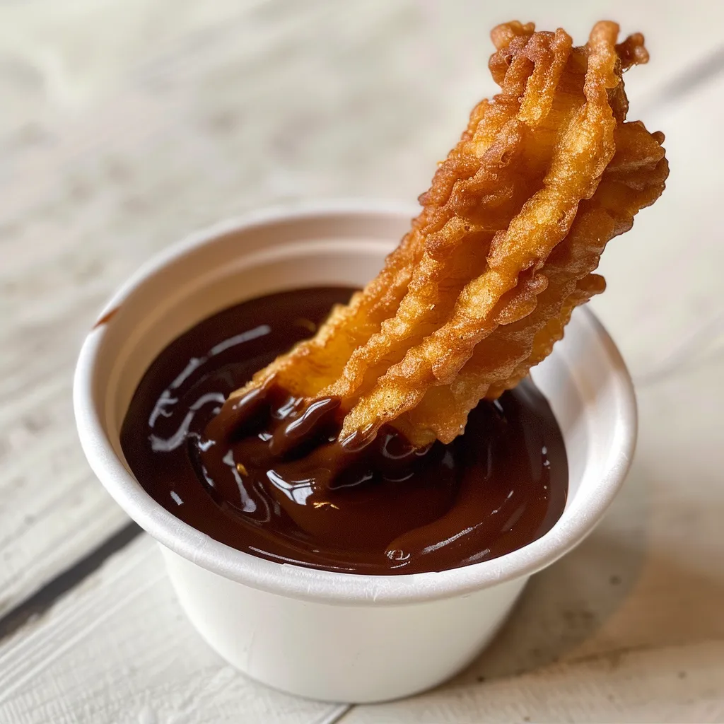Des churros maison bien dorés et super croustillants à partager