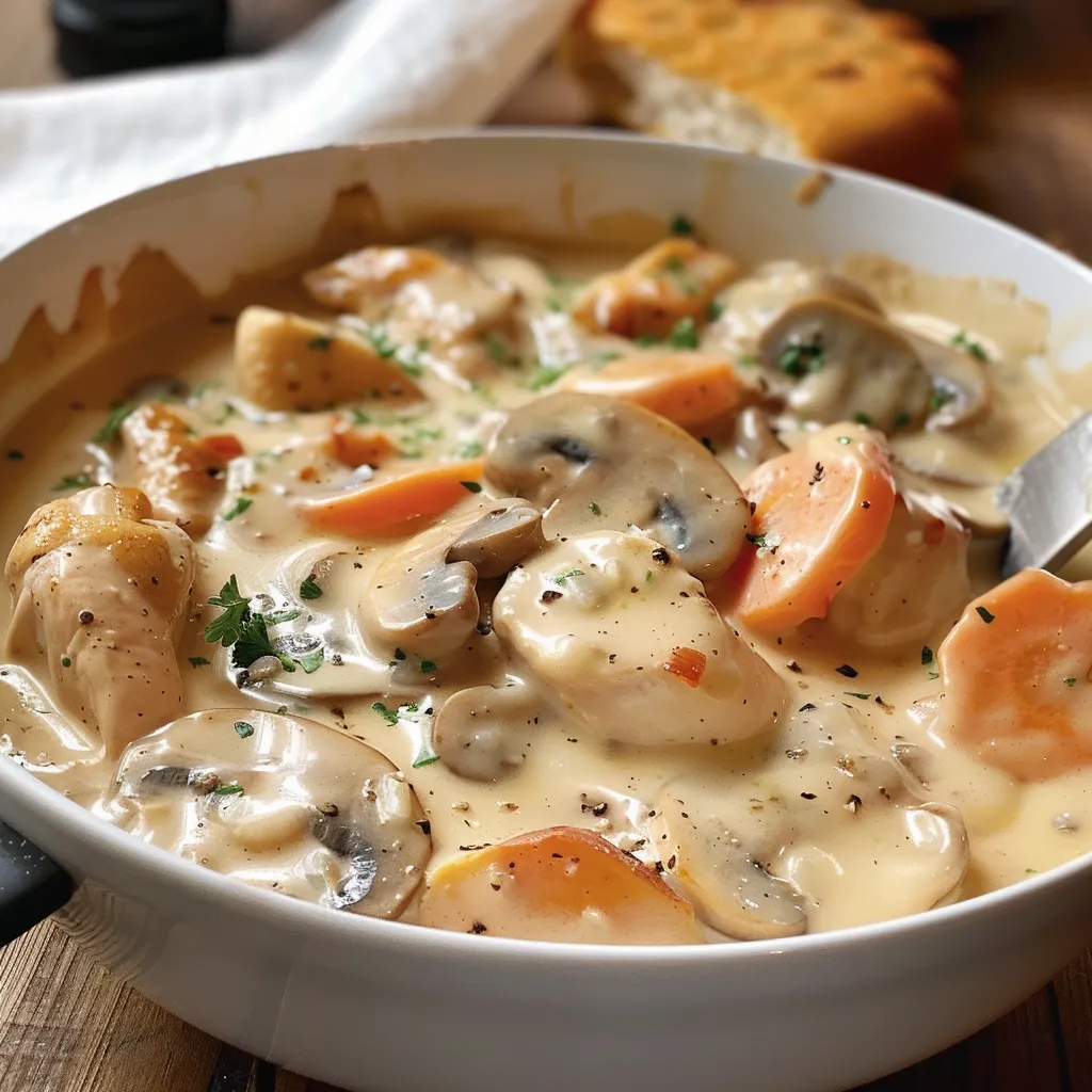 Poulet Champignons Creamy
