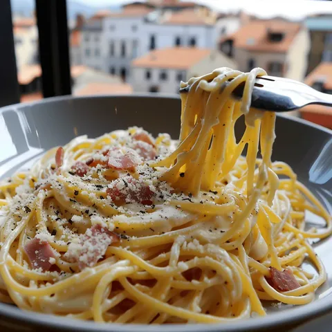 Pâtes alla Carbonara italien