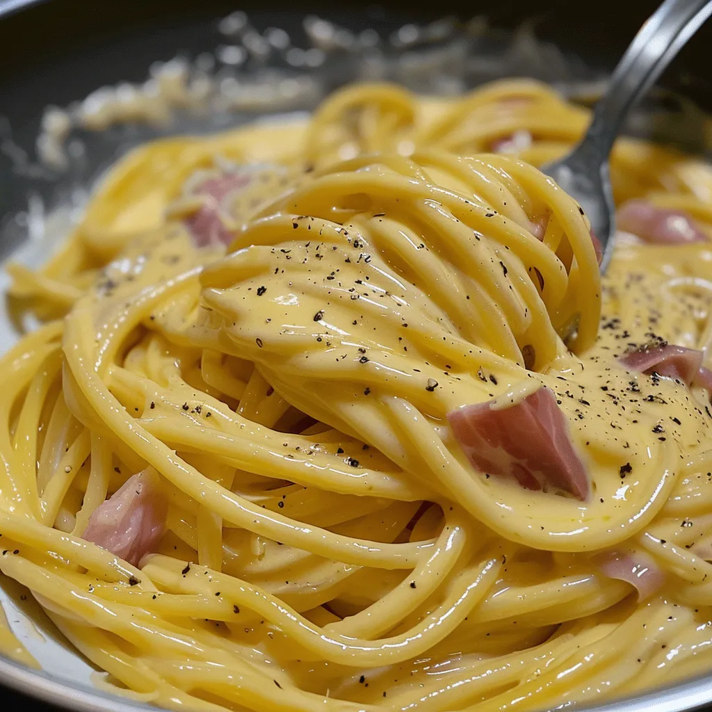 Spaghetti alla Carbonara version italienne généreuse