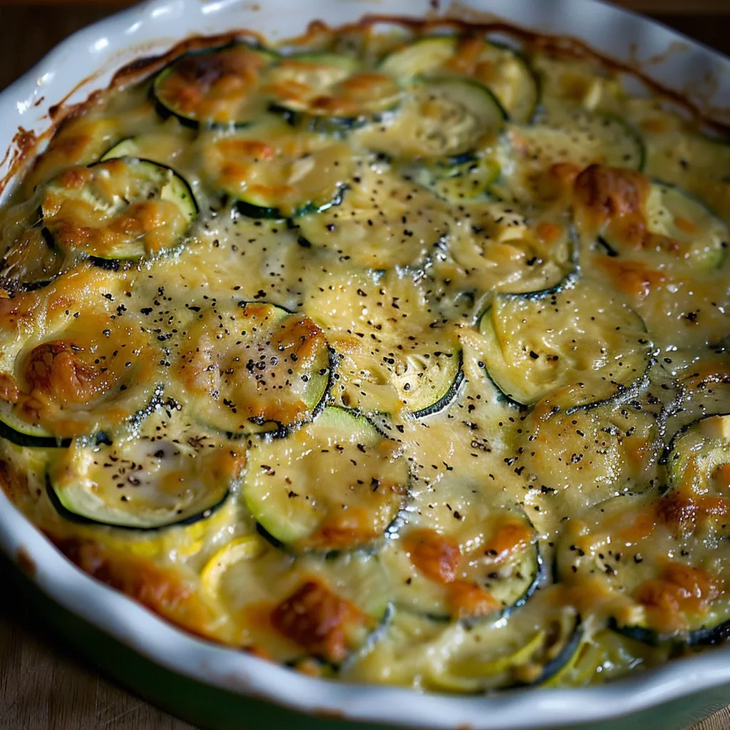Courgettes fromage crémeux