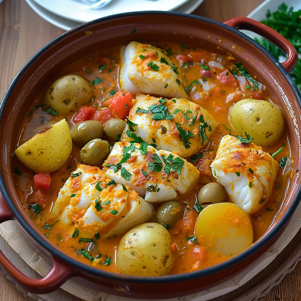 Tajine délicat de lotte au safran