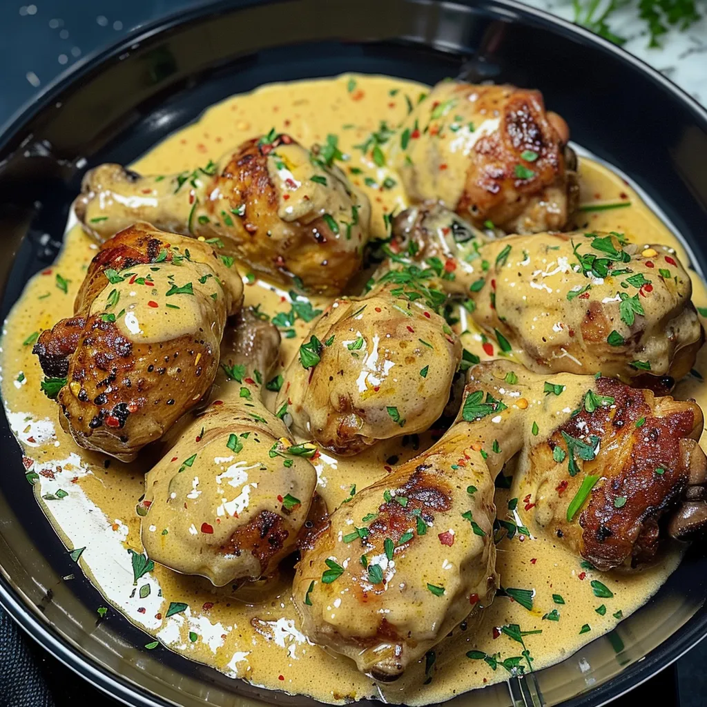 Pilons de poulet fondants miel moutarde