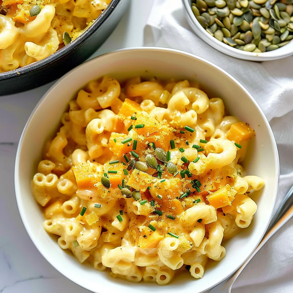 Faites un macaroni tout doux à la courge et au cheddar