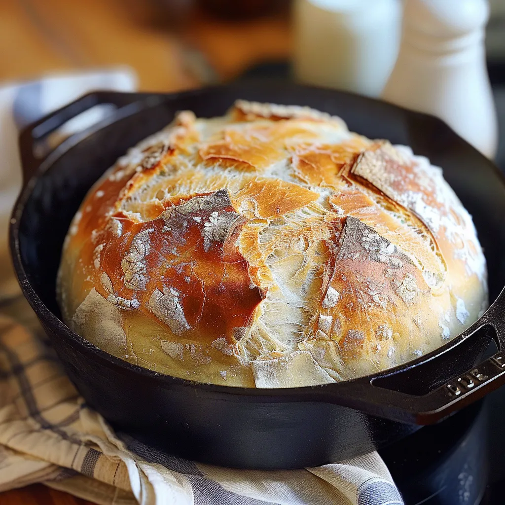 Pain cuit dans une poêle