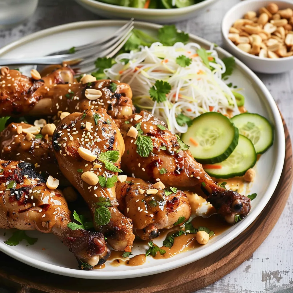 Poulet croquant sauce satay