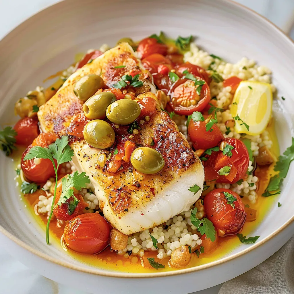 Cabillaud moelleux au paprika et tomates cerises