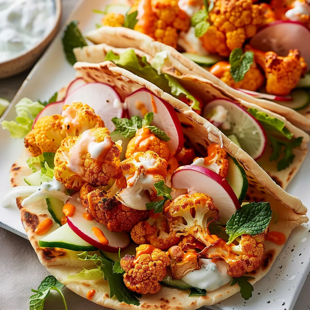 Pitas chou-fleur épicé