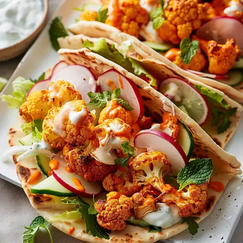 Pitas chou-fleur épicé