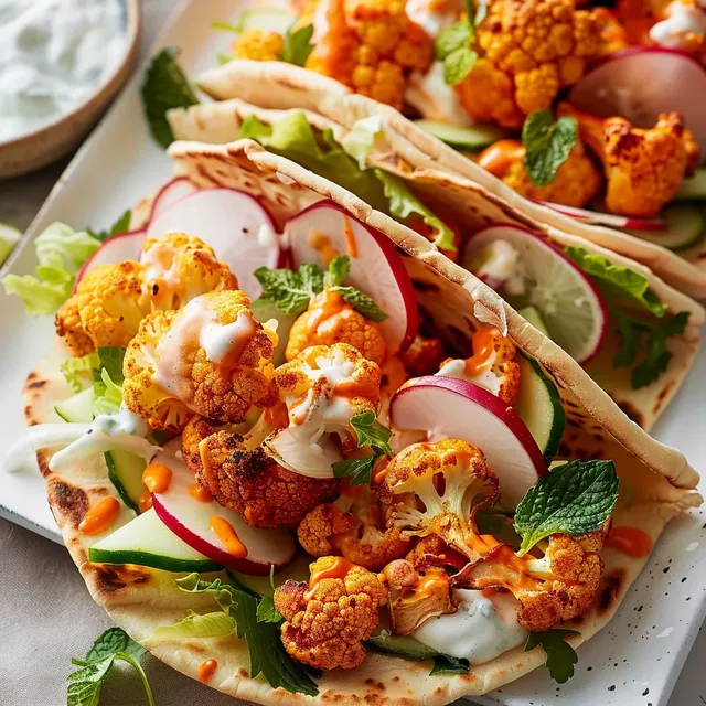 Pitas chou-fleur épicé