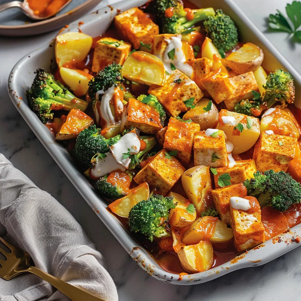 Tofu croustillant aux poivrons