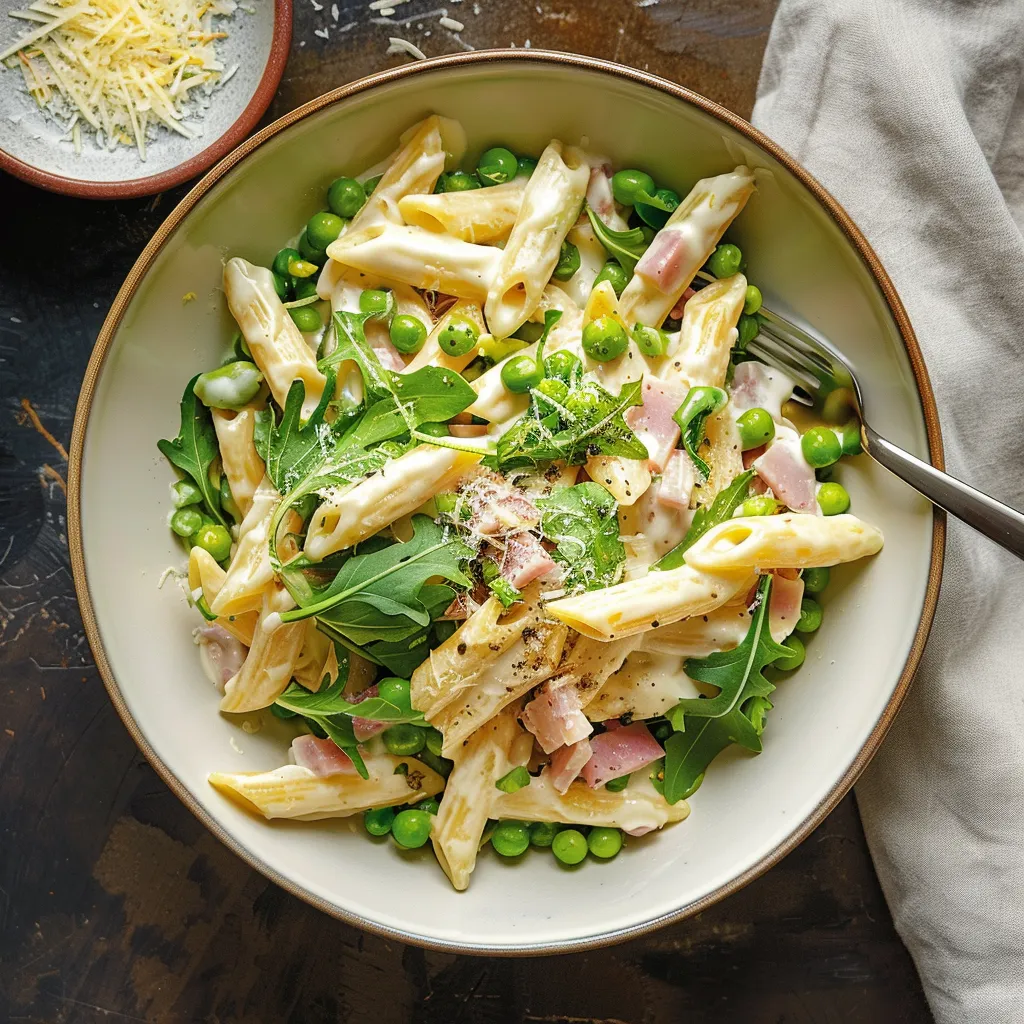 Citron, jambon et pâtes fraîches