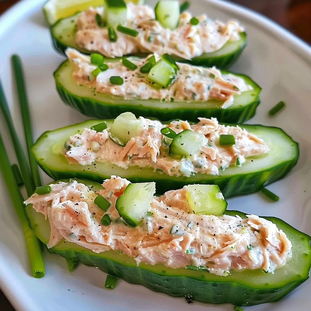 Concombres au thon frais