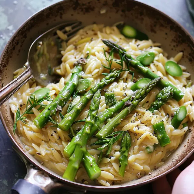 Orzo et asperges