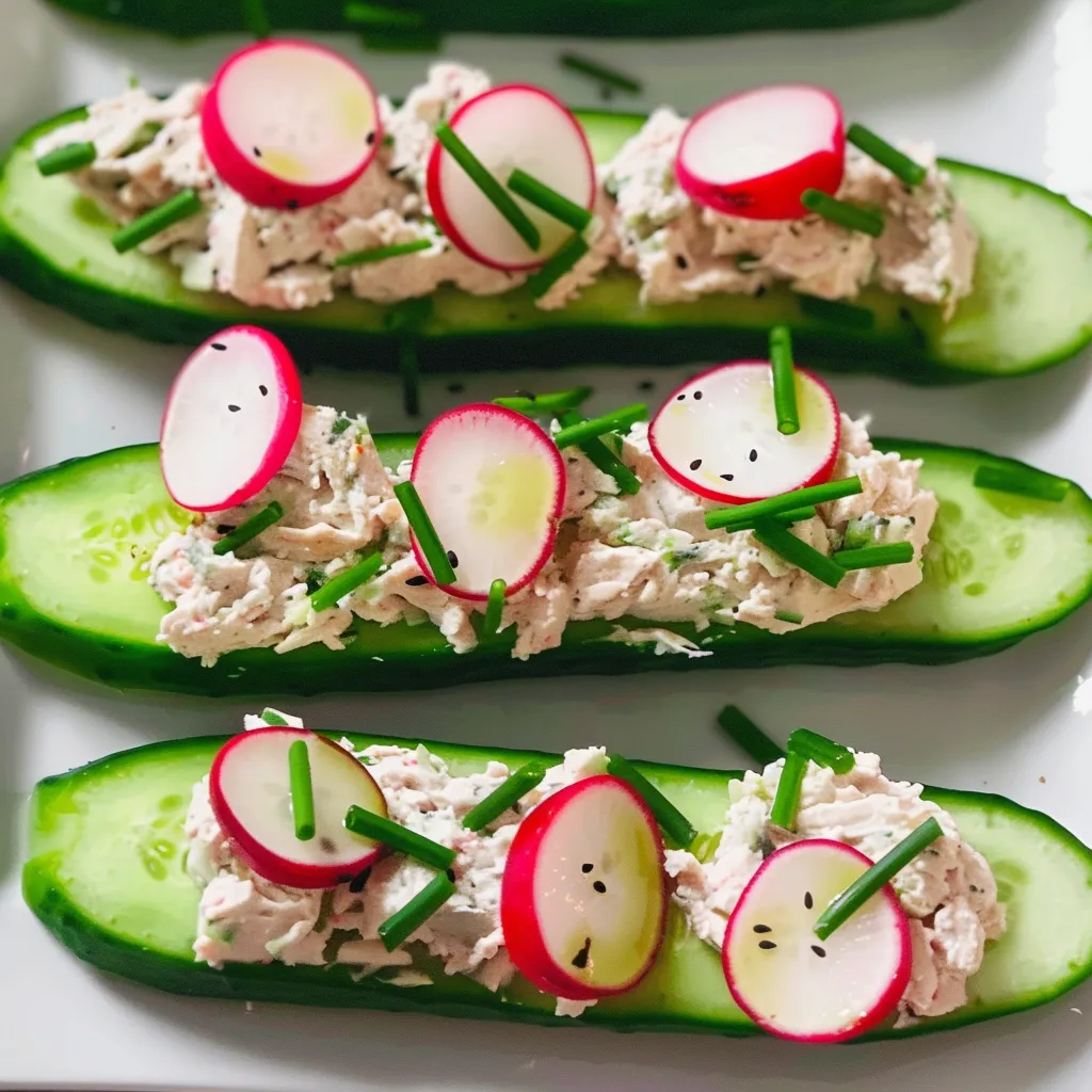 Thon fromage concombre