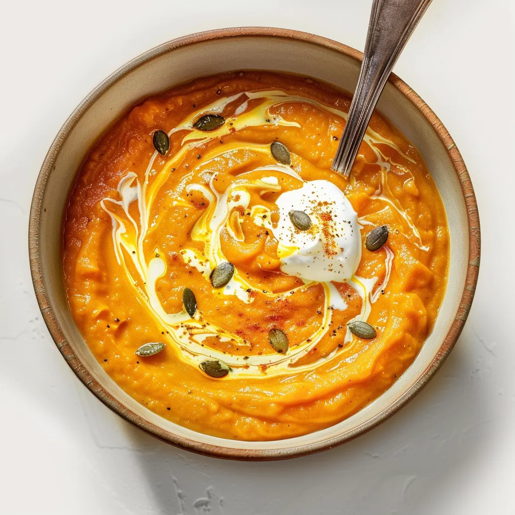 Crème de patates douces aux épices