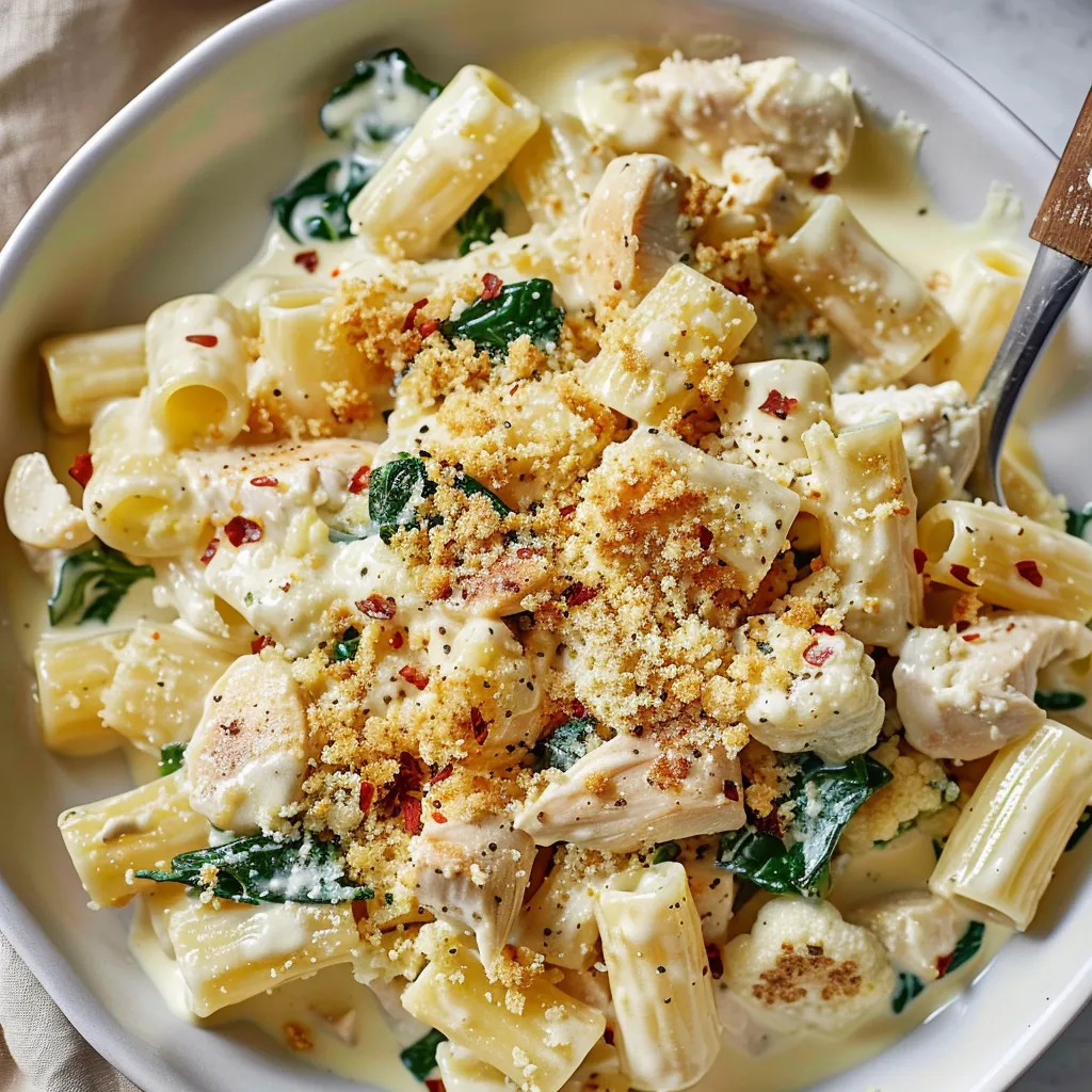 Pâtes tendres au poulet