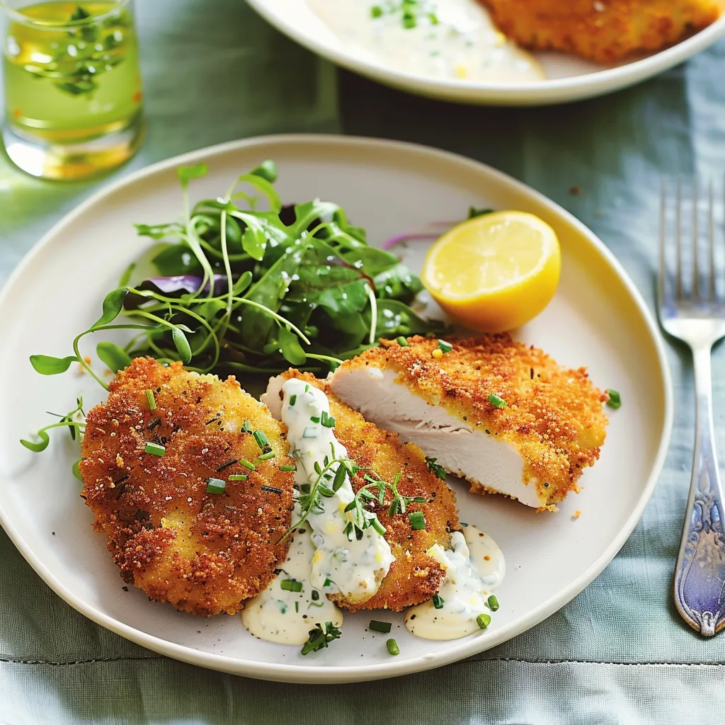 Poulet doré et croquant