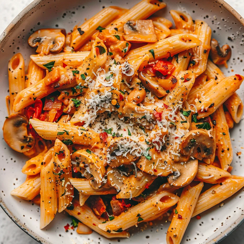 Pennes champignons pancetta