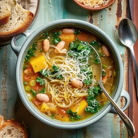 Courge et kale savoureux