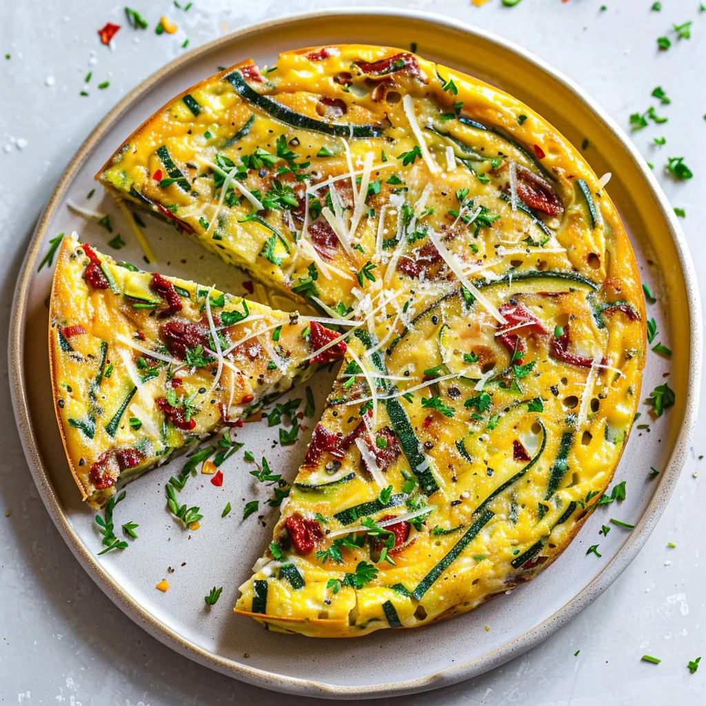 Plat à la courgette et tomates séchées super gourmand