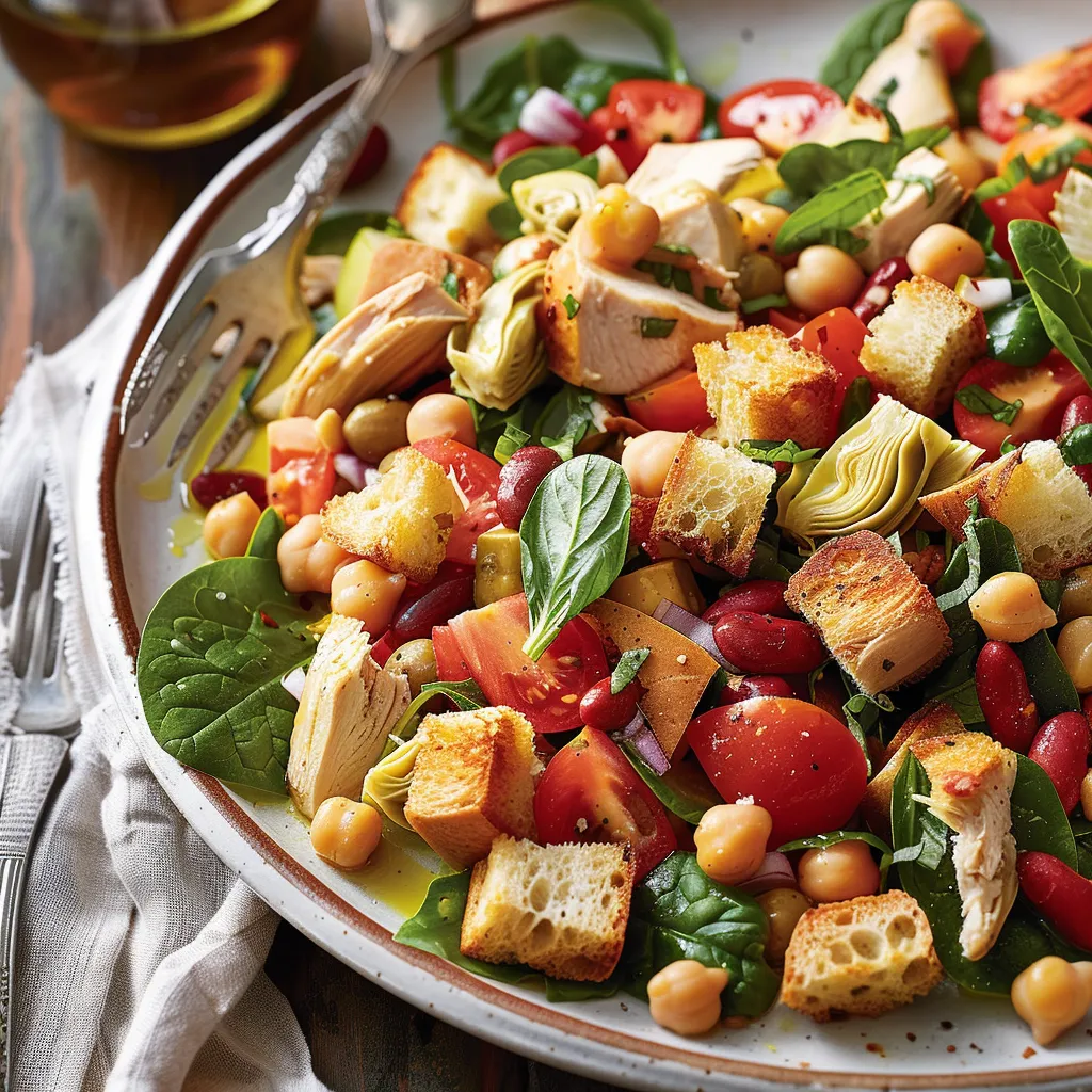 Une belle salade panzanella revisitée