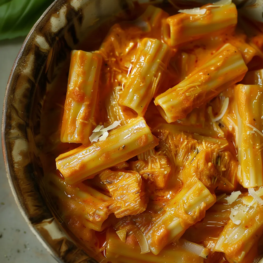 Pâtes vodka onctueuses