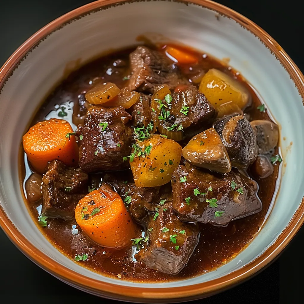 Goûtez ce Bœuf Bourguignon authentique, gourmand et bien traditionnel