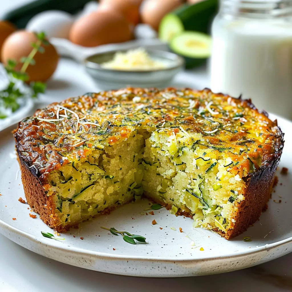 Moelleux parmesan courgettes