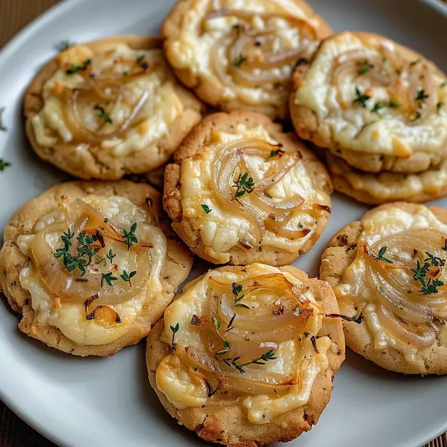 Délicieux cookies oignons comté