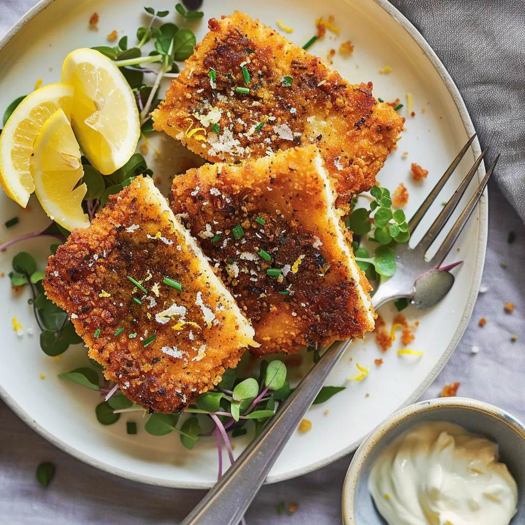 Tofu croustillant citron