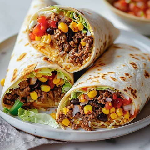 Boeuf gourmand en tortillas