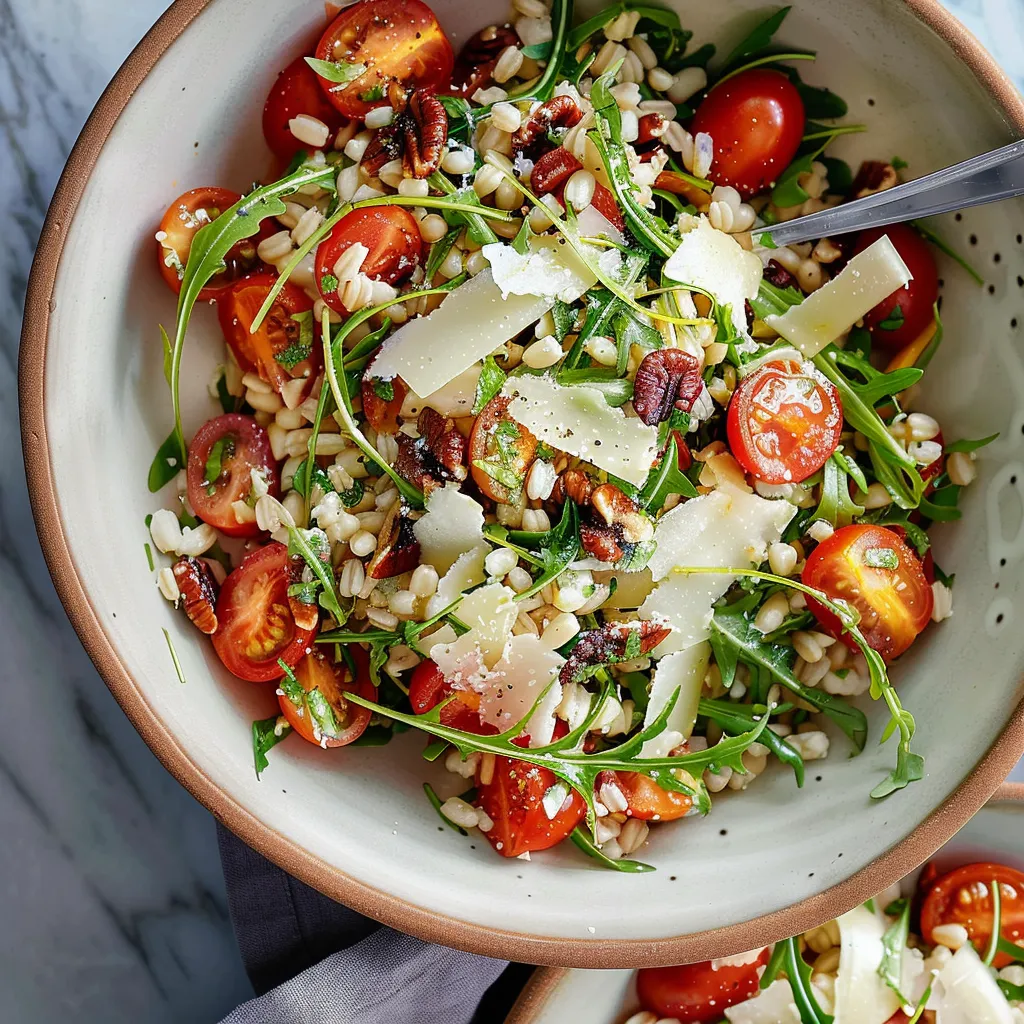 Salade fraîche orge, fenouil et tomates