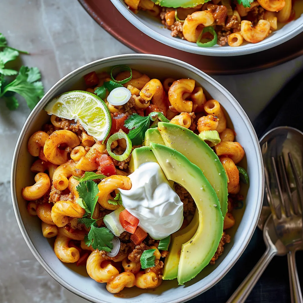 Macaronis à la viande irrésistibles style tex-mex