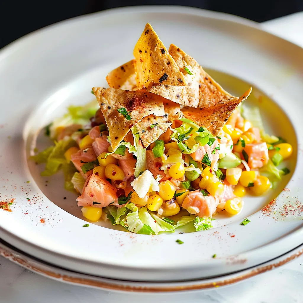 Tartare saumon épicé maison