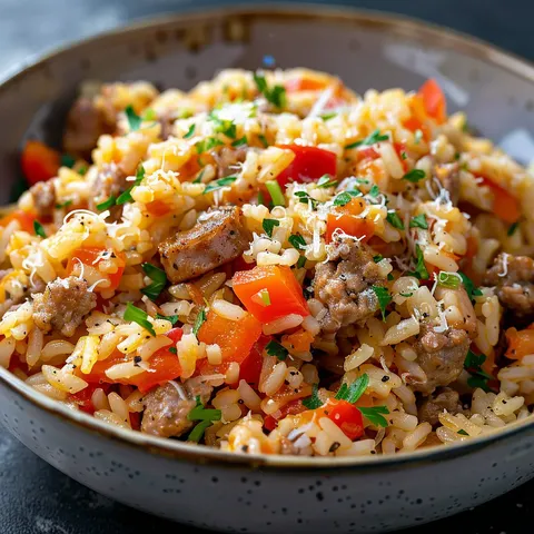 Saucisse fenouil riz facile