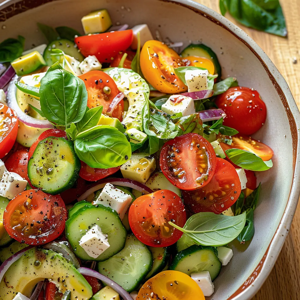 Une salade estivale pleine de fraîcheur et de goût