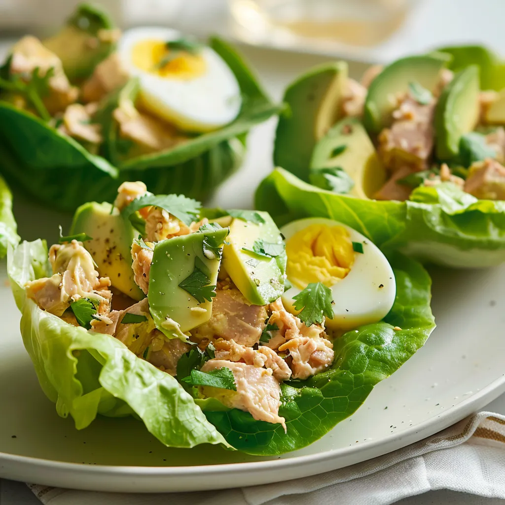 Délicieuses coupelles avocat thon