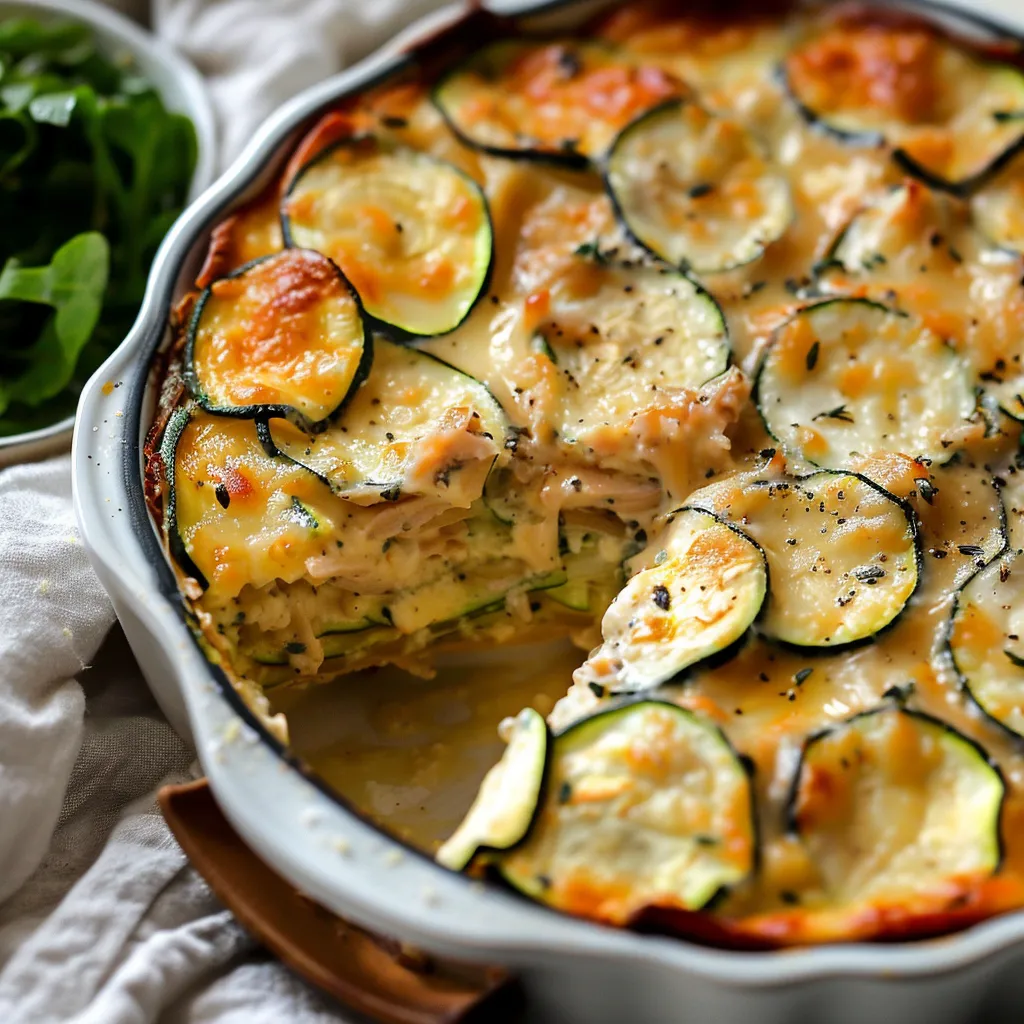 Savourez ce gratin de courgettes et thon tout simple