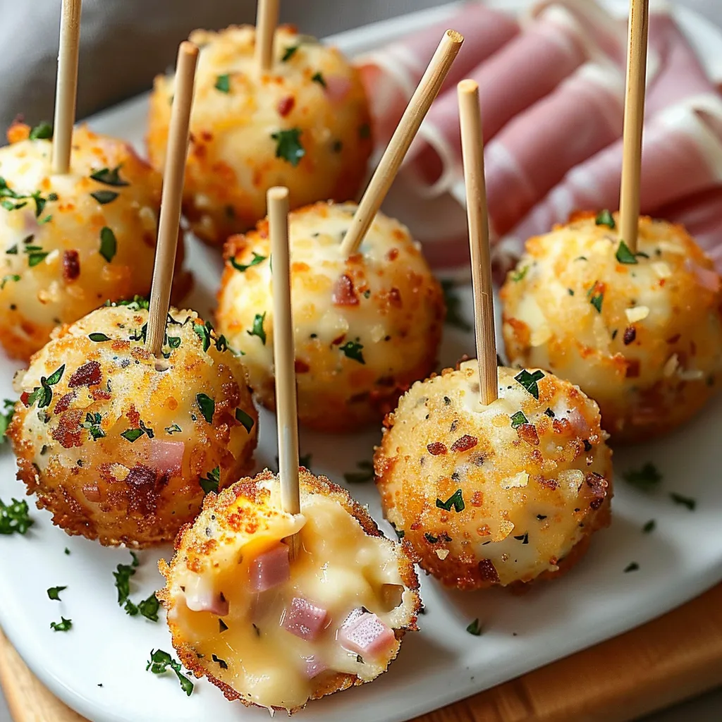 Bouchées salées jambon fromage