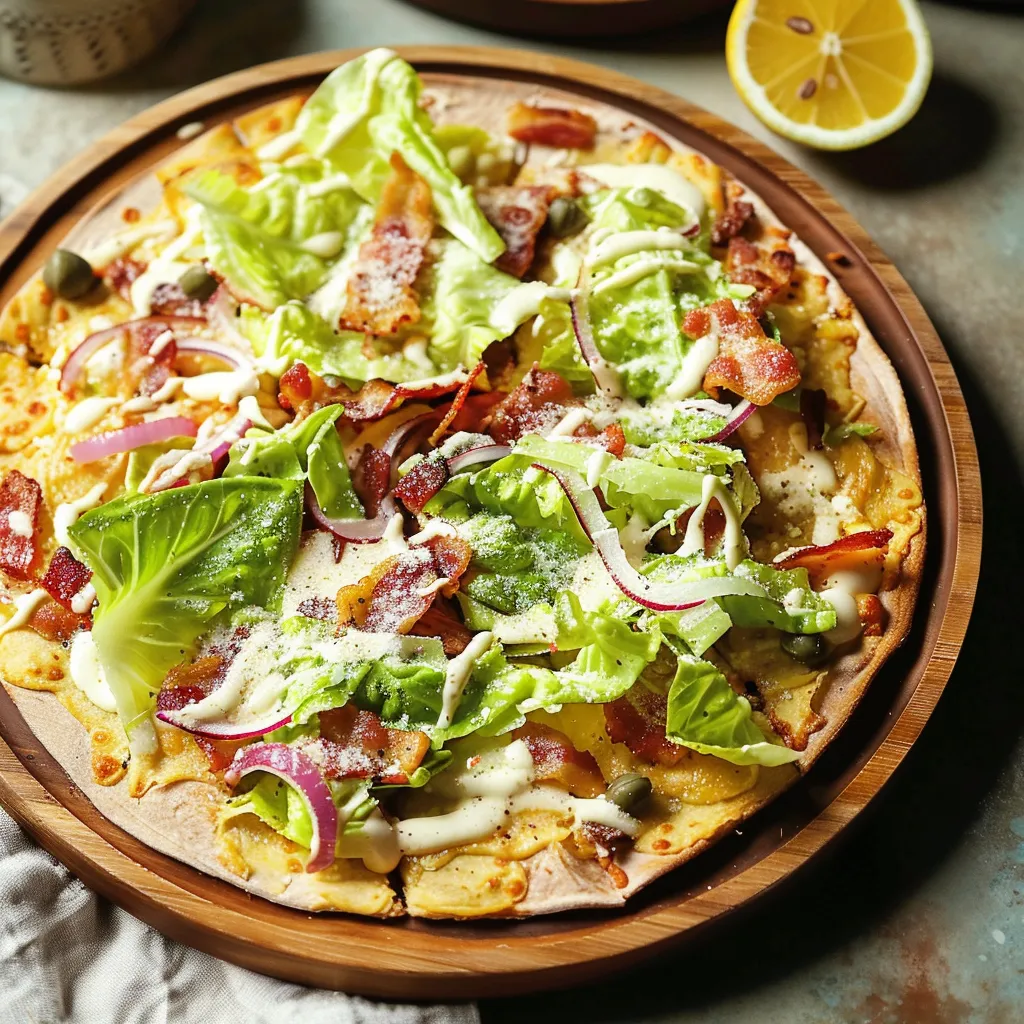 Pizza César maison toute simple