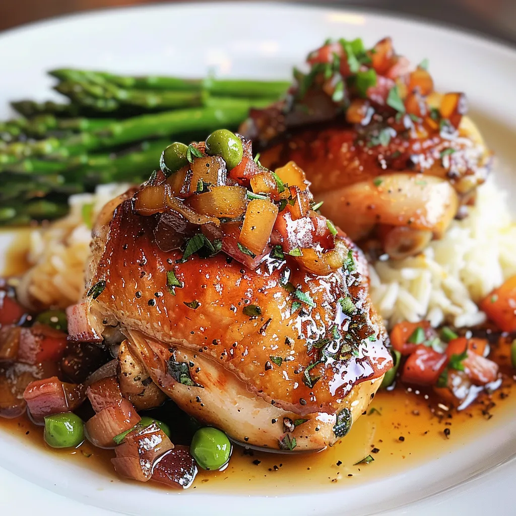 Cuisses de poulet sucré-salé