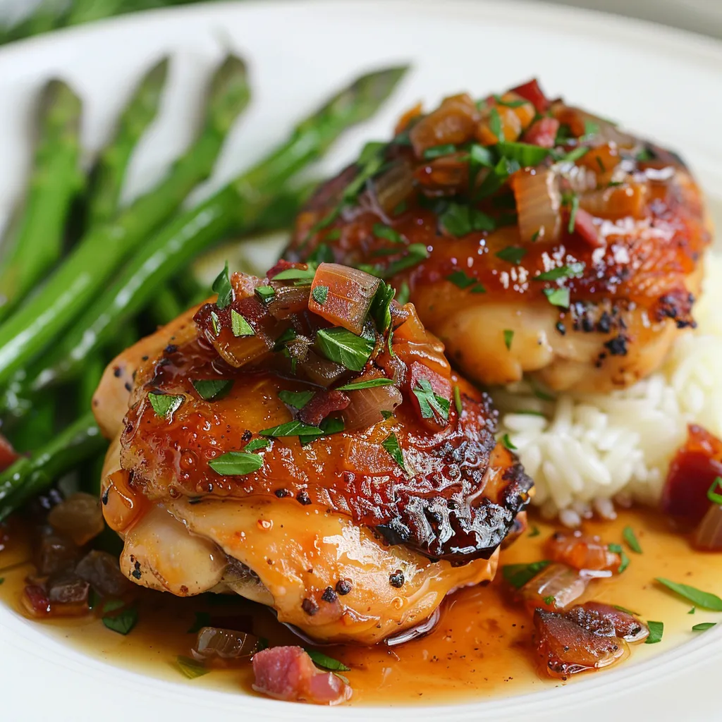 Poulet croustillant et touche sucrée