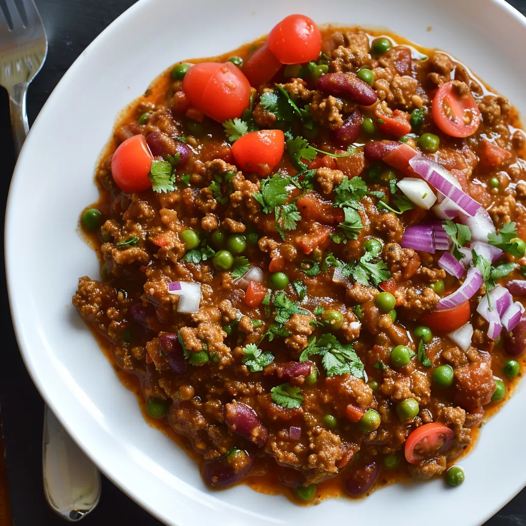 Un chili épicé avec des influences indiennes